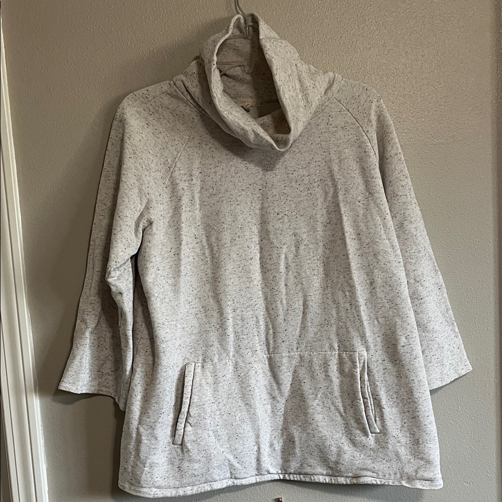 Eileen Fisher Speckled Cowl Top